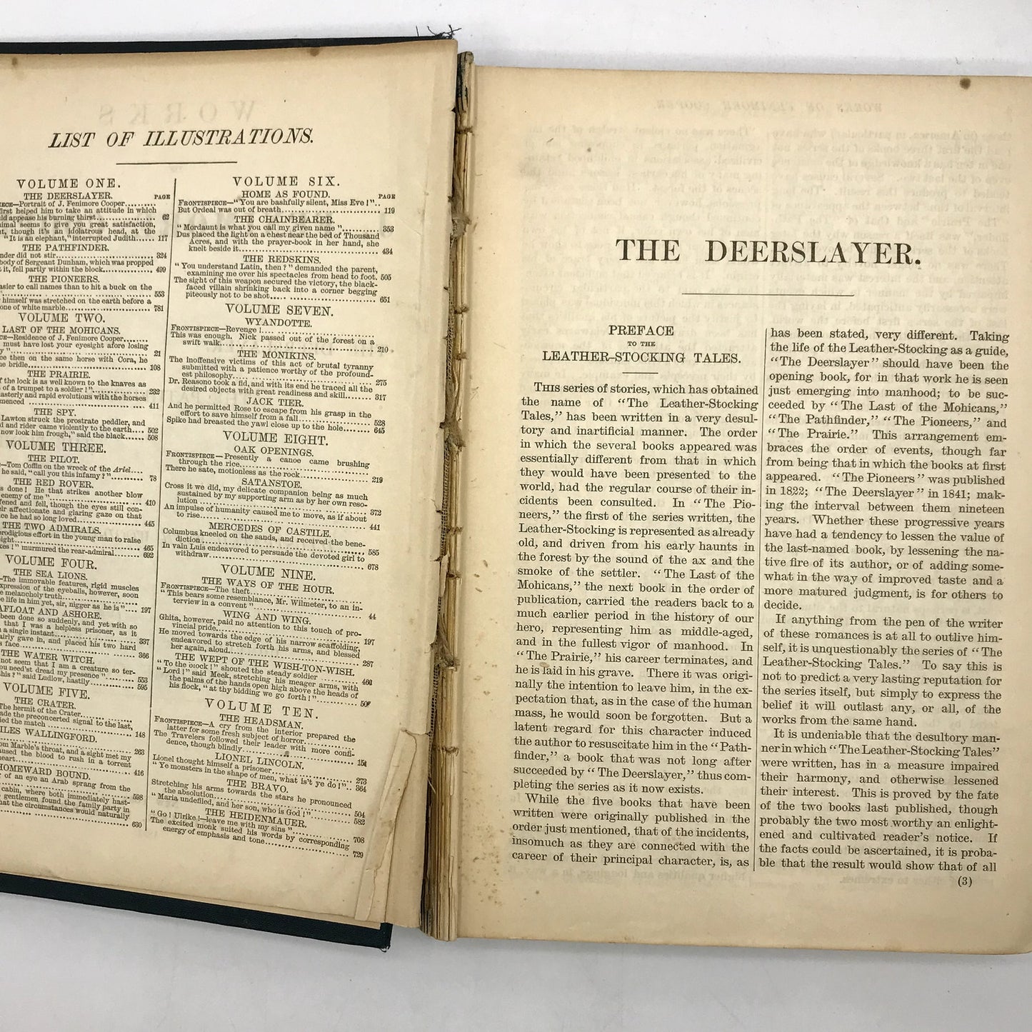 The Works of James Fenimore Cooper Volume 1 Illustrated Hardcover Book 1892
