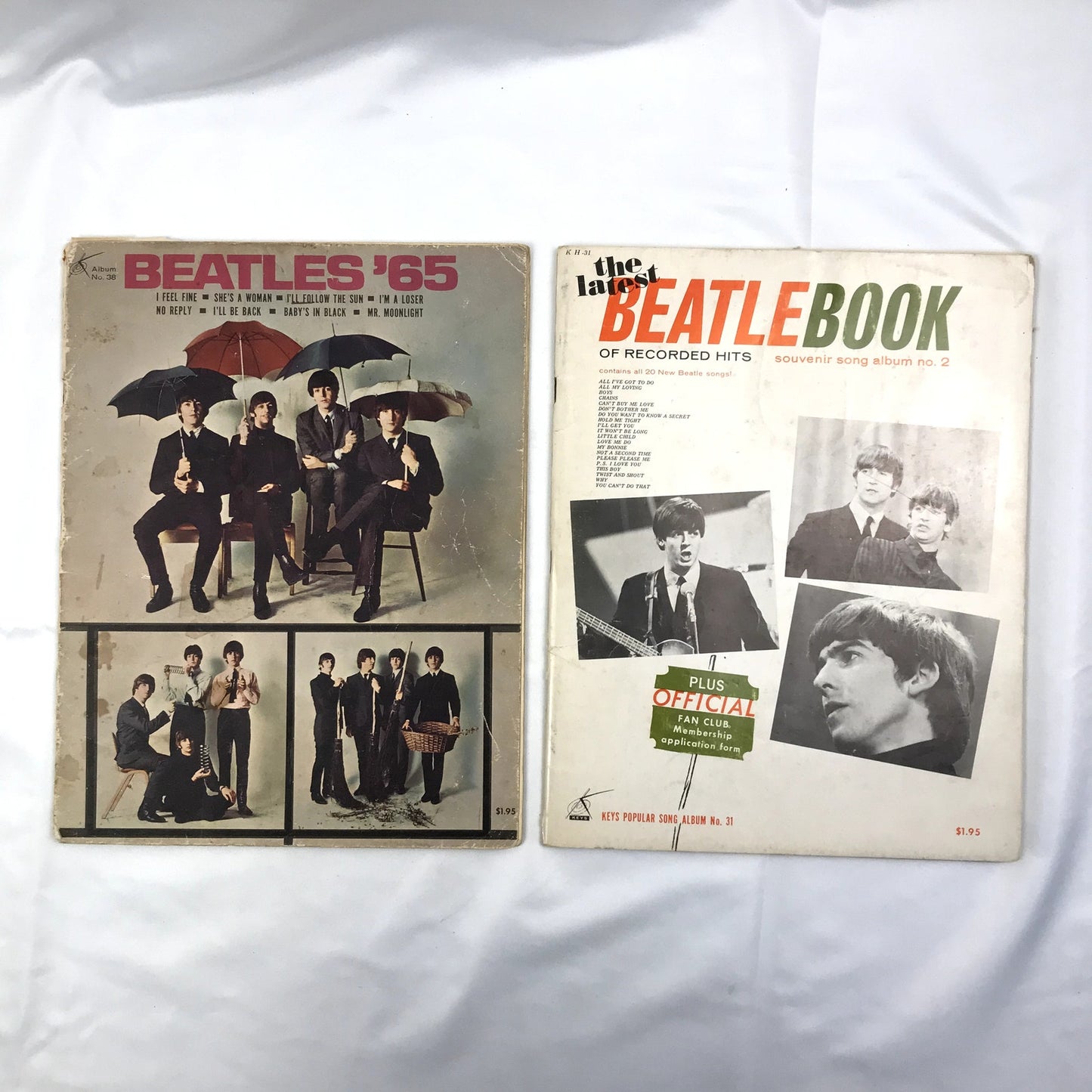 The Latest Beatle Souvenir Book & Beatles '65 Sheet Music Capitol Records