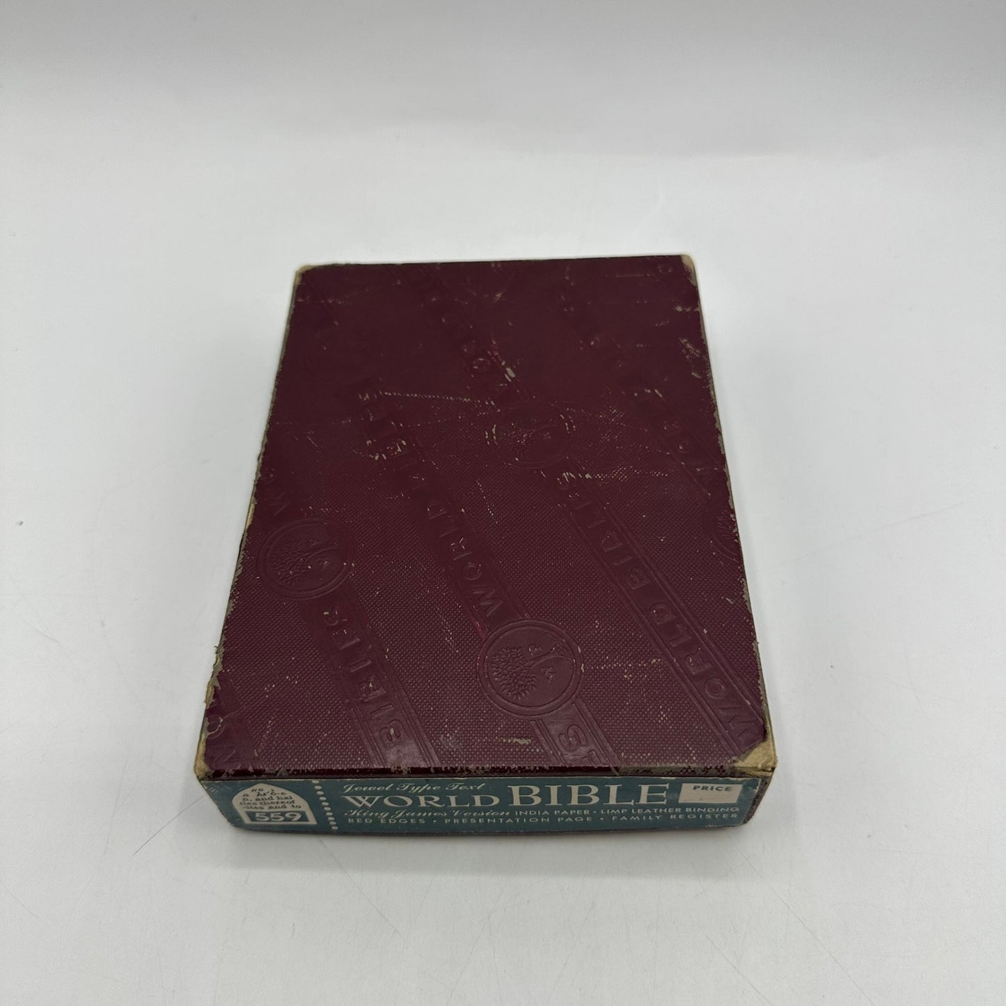 The Holy Bible Jewel Type Text Self Pronouncing King James Version Religion Box