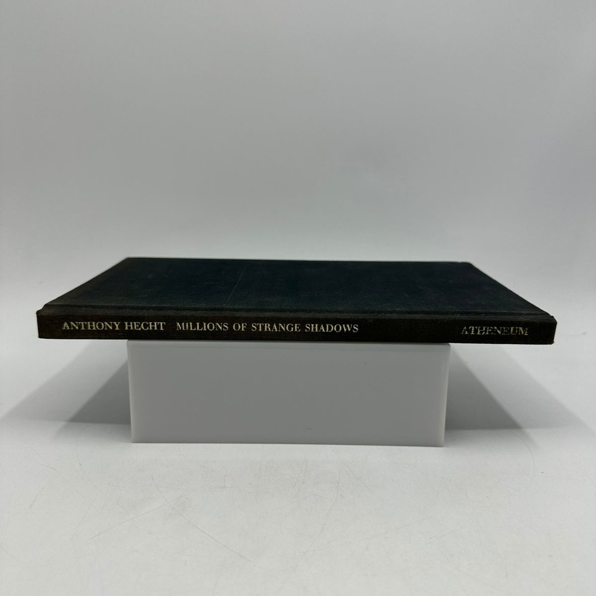 Millions of Strange Shadows Poems by Anthony Hecht 1977 Poetry Atheneum
