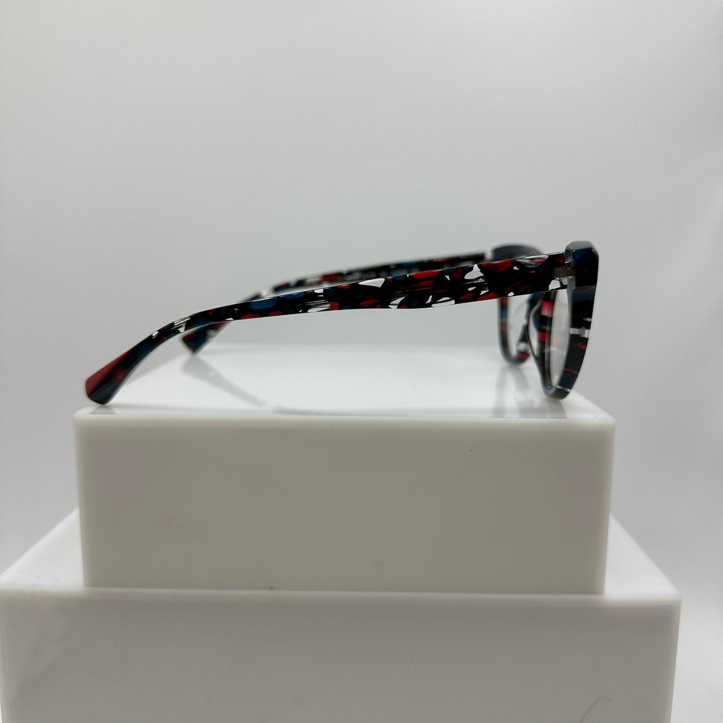 Alain Mikli Anastia A03140 002 Blue Red Crystal Womens Eyeglass Frames 52-18-145