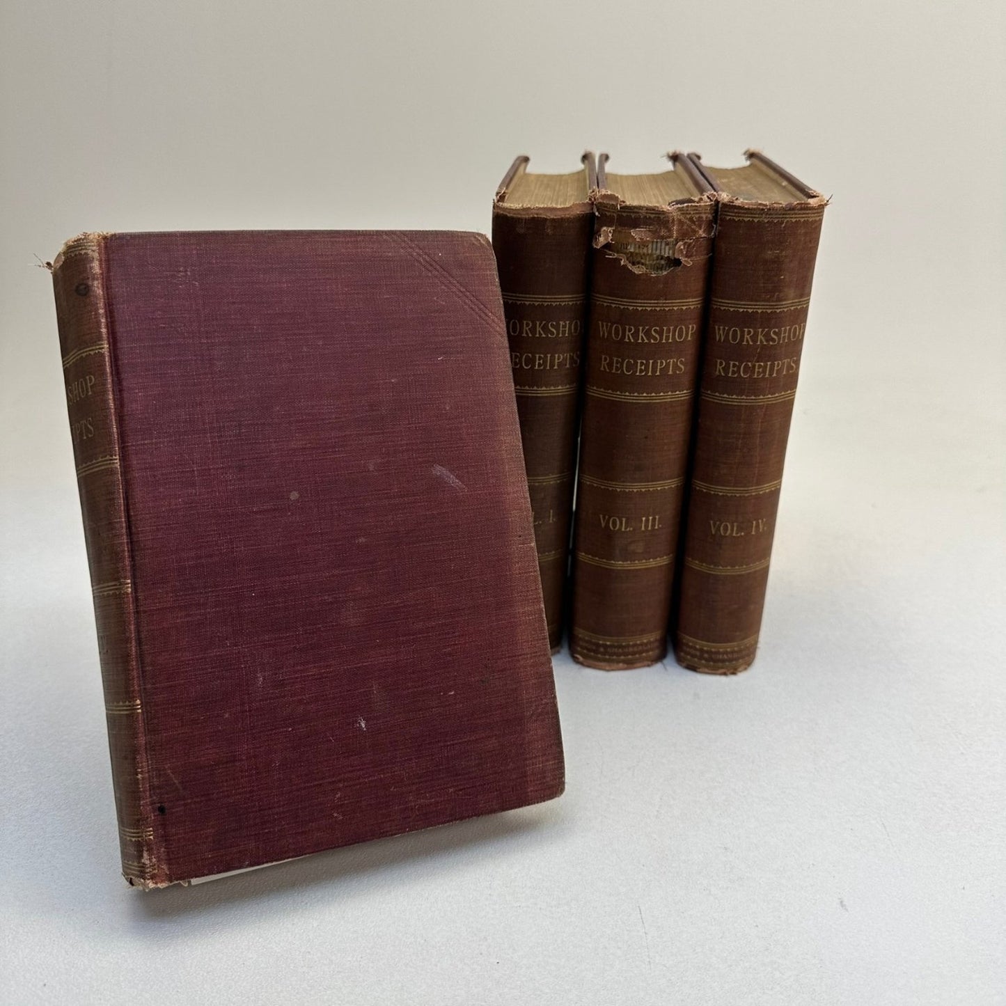 Workshop Receipts 1903 American Library Ed 4 Vol. Set Technical Encyclopaedia