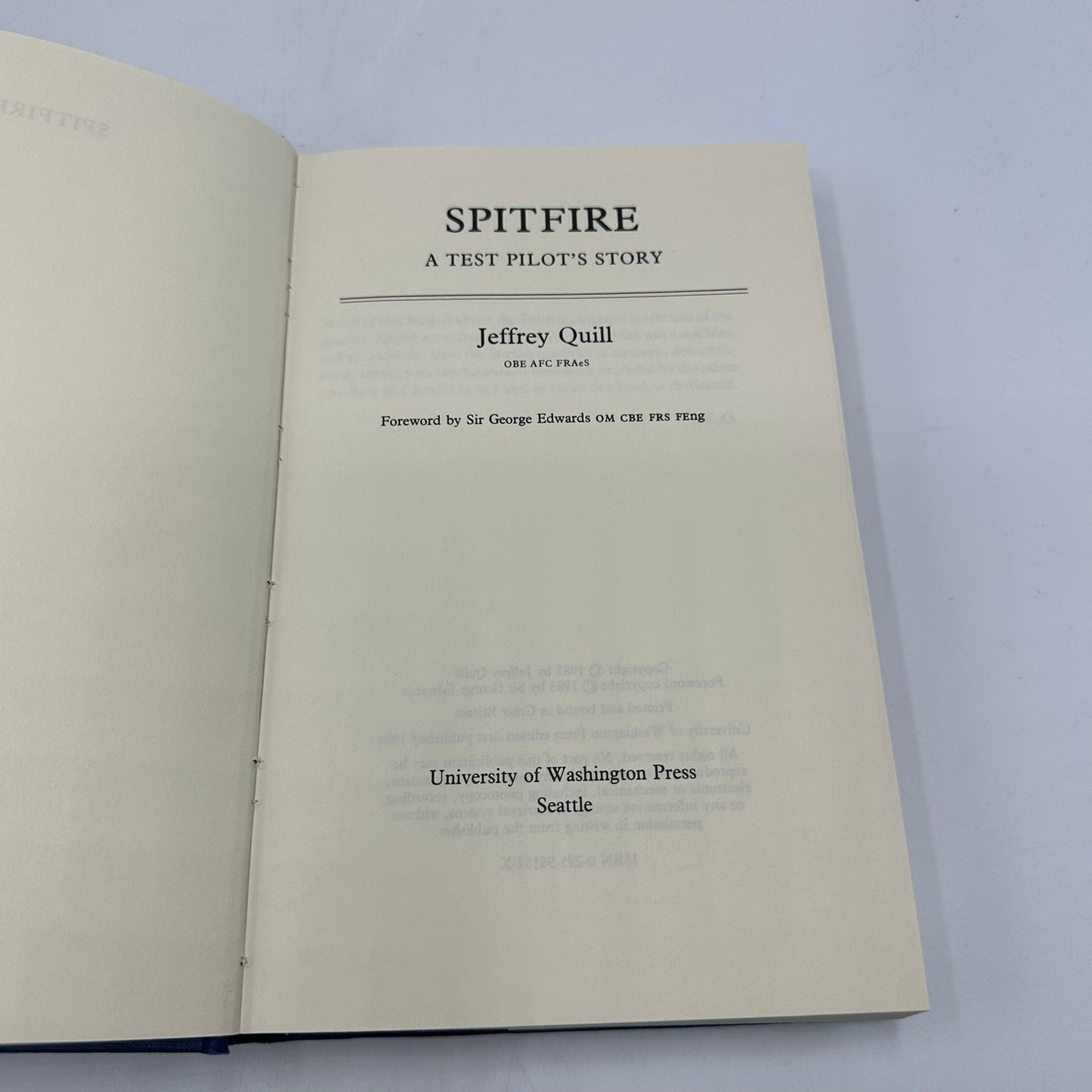 Spitfire Test Pilots Story Jeffrey Quill World War II Biography Military History