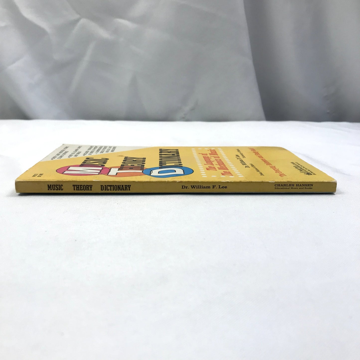 Music Theory Dictionary by William F. Lee 6th Printing 1966 Paperback Book