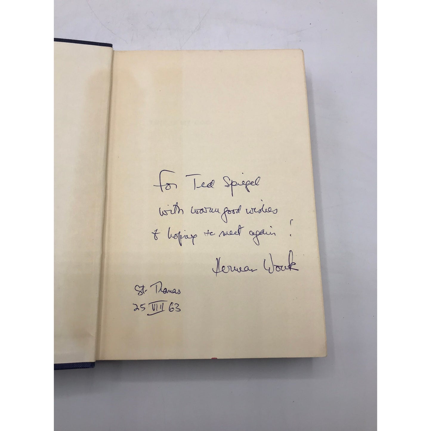 This is My God Herman Wouk SIGNED Guidebook to Judaism Religion Spirituality