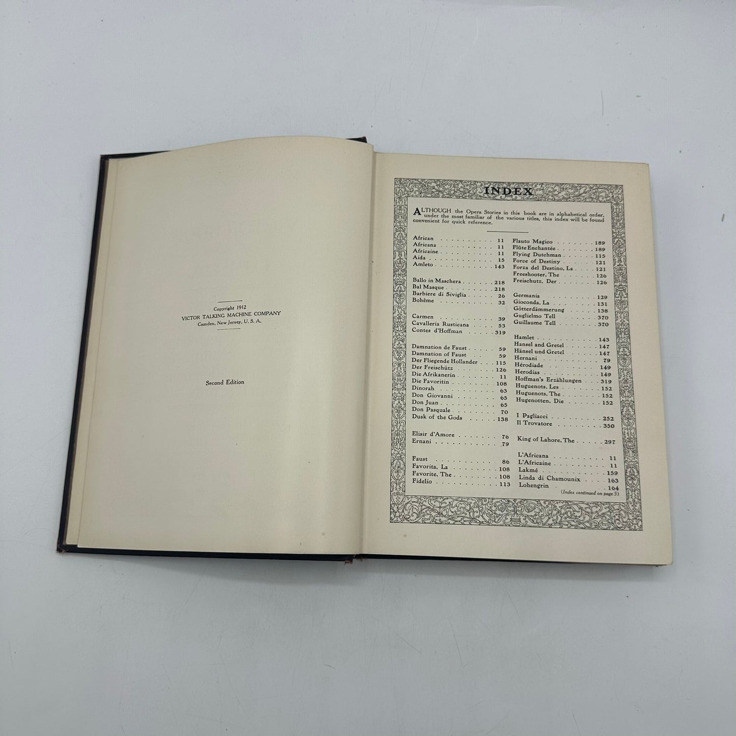 The Victor Book of the Opera Performing Arts History Classical Music 2nd Edition