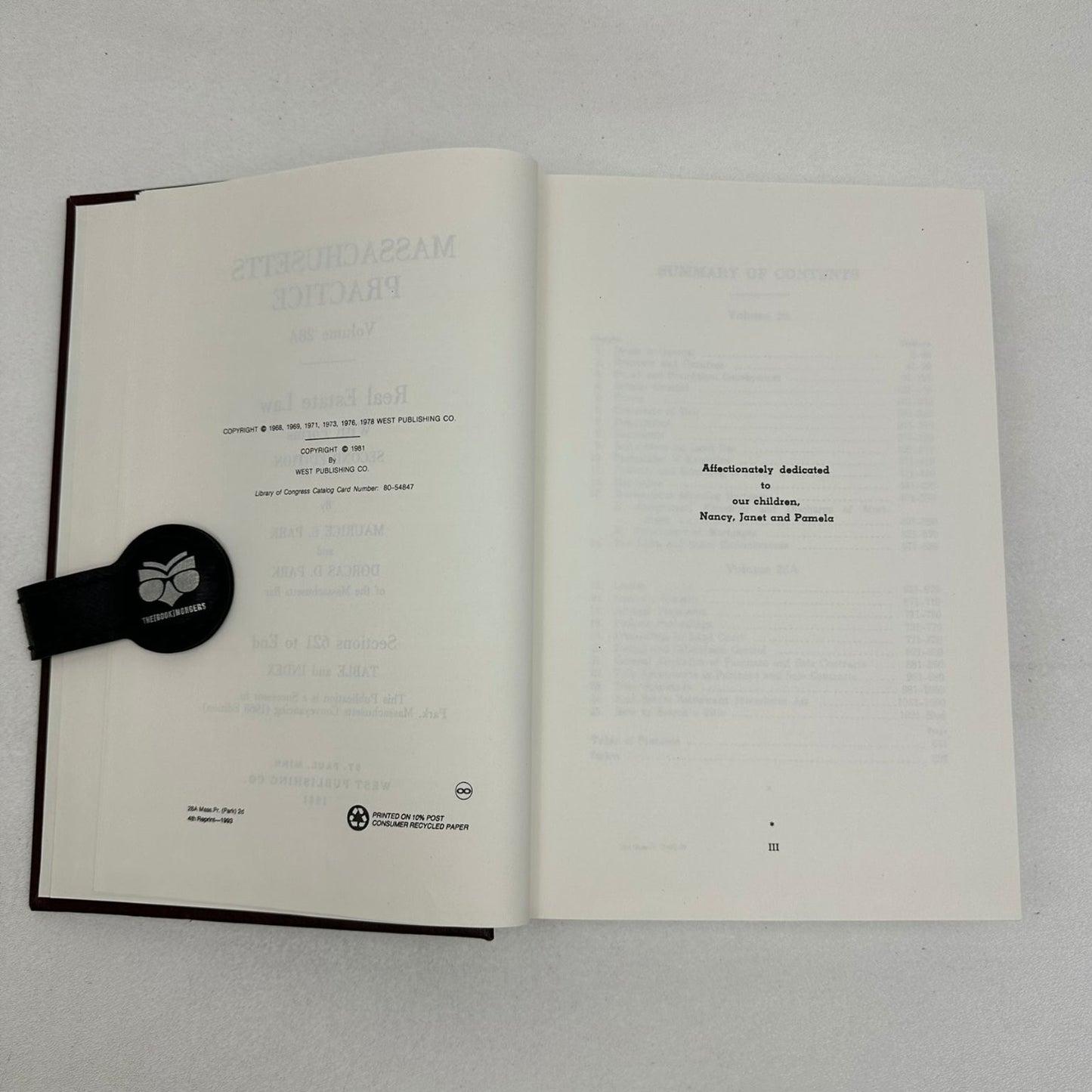 Massachusetts Practice Real Estate Law Park 1981 Second Edition Forms West