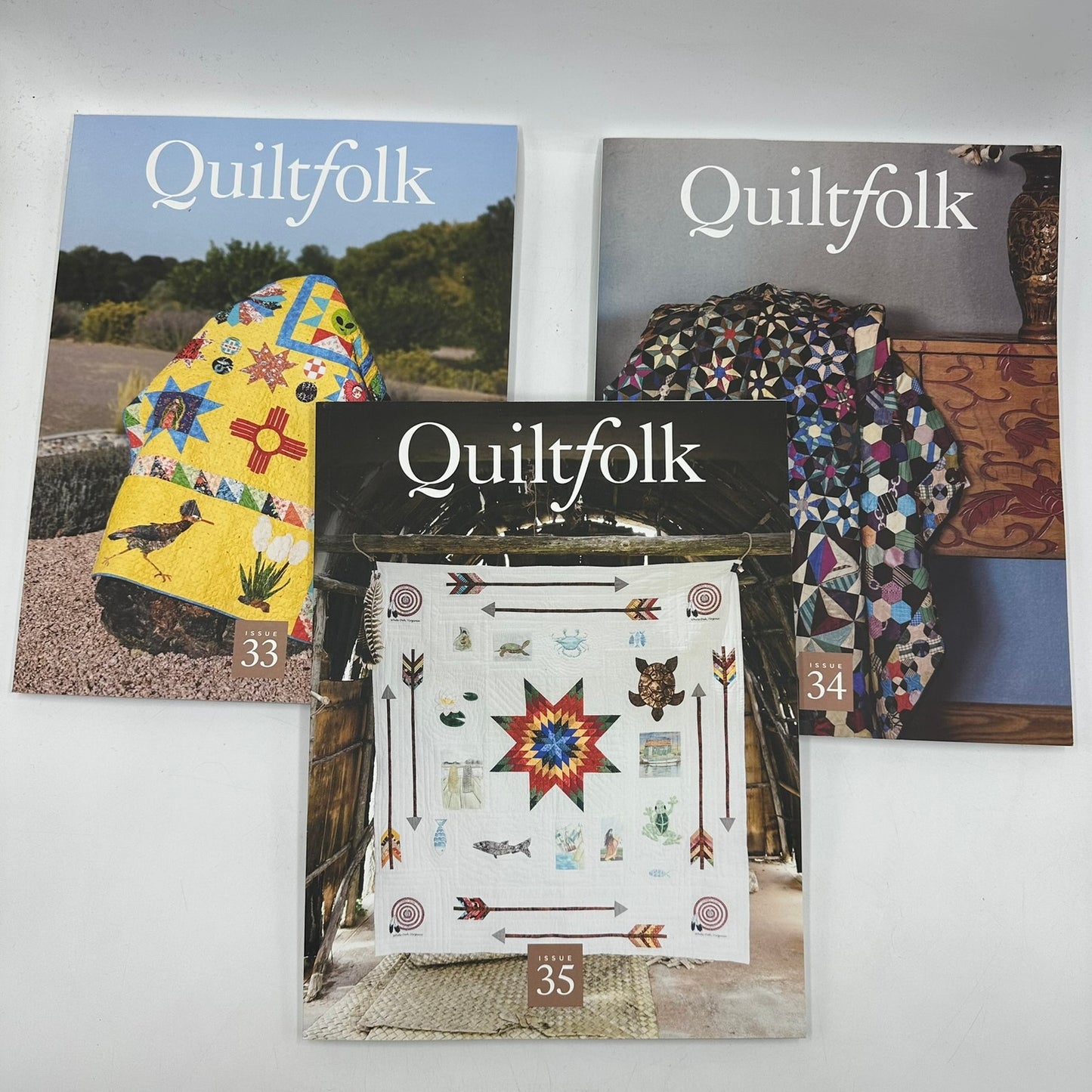 Quiltfolk Magazine Issues 33, 34 & 35 Michael McCormick Quarterly Handmade Craft