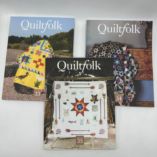 Quiltfolk Magazine Issues 33, 34 & 35 Michael McCormick Quarterly Handmade Craft