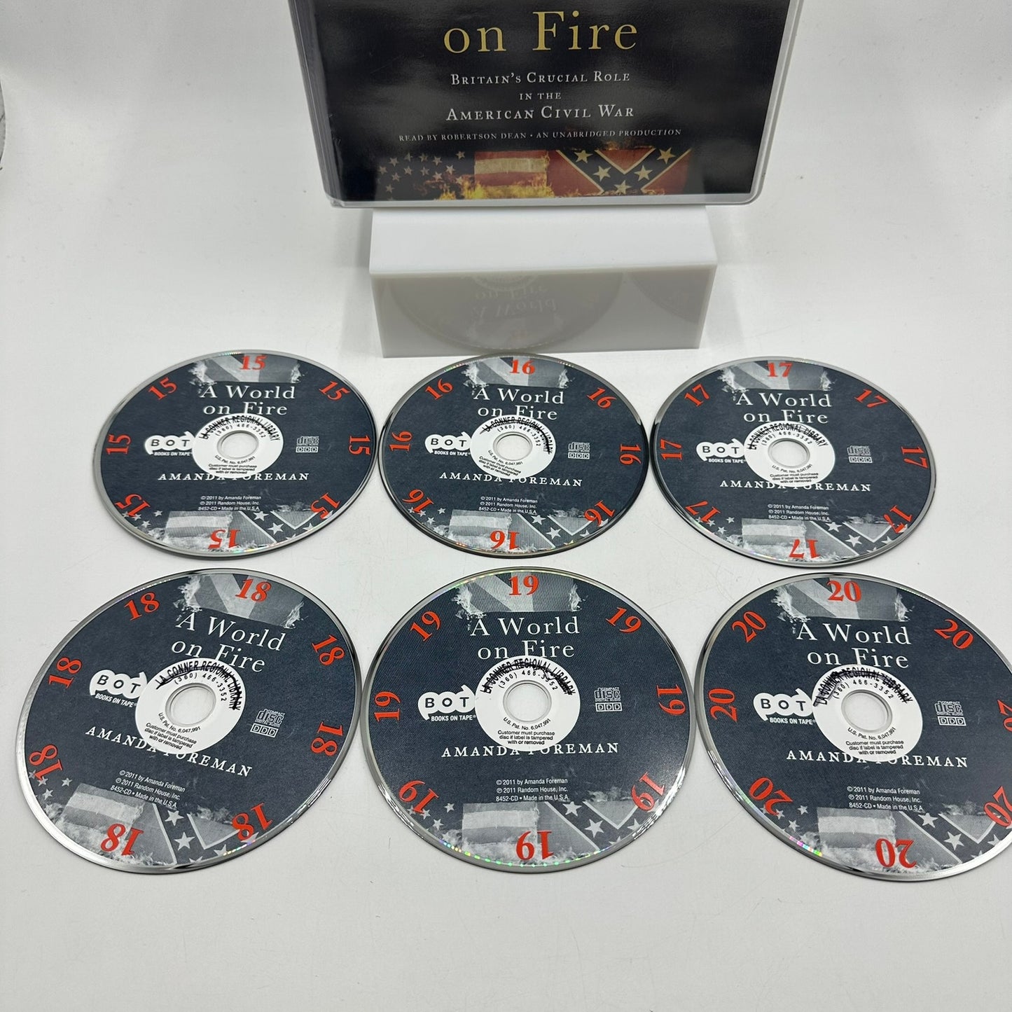 A World on Fire Britain's Crucial Role in the American Civil War Audio 26 CD Set