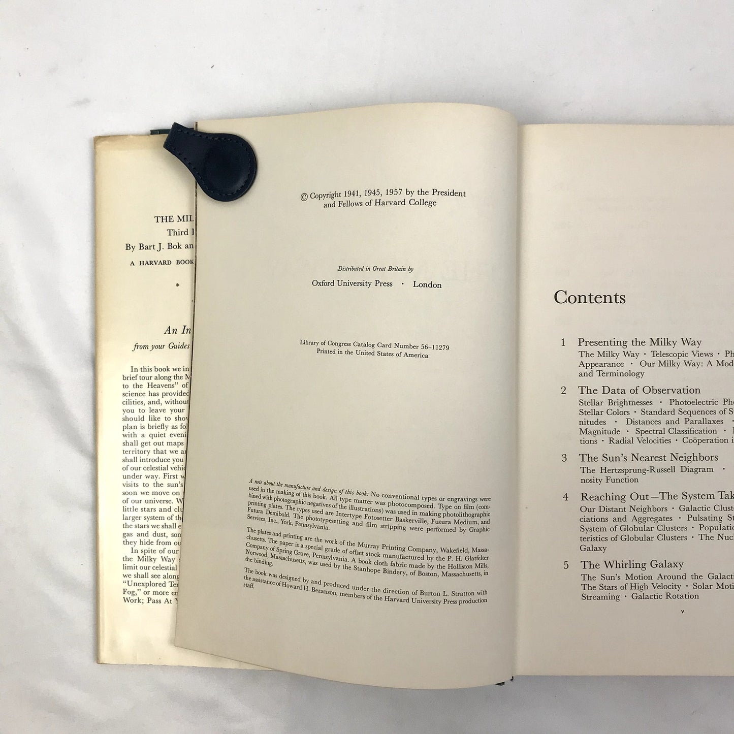 The Milky Way Third Edition Hardcover Book by Bart J. & Priscilla F. Bok 1957
