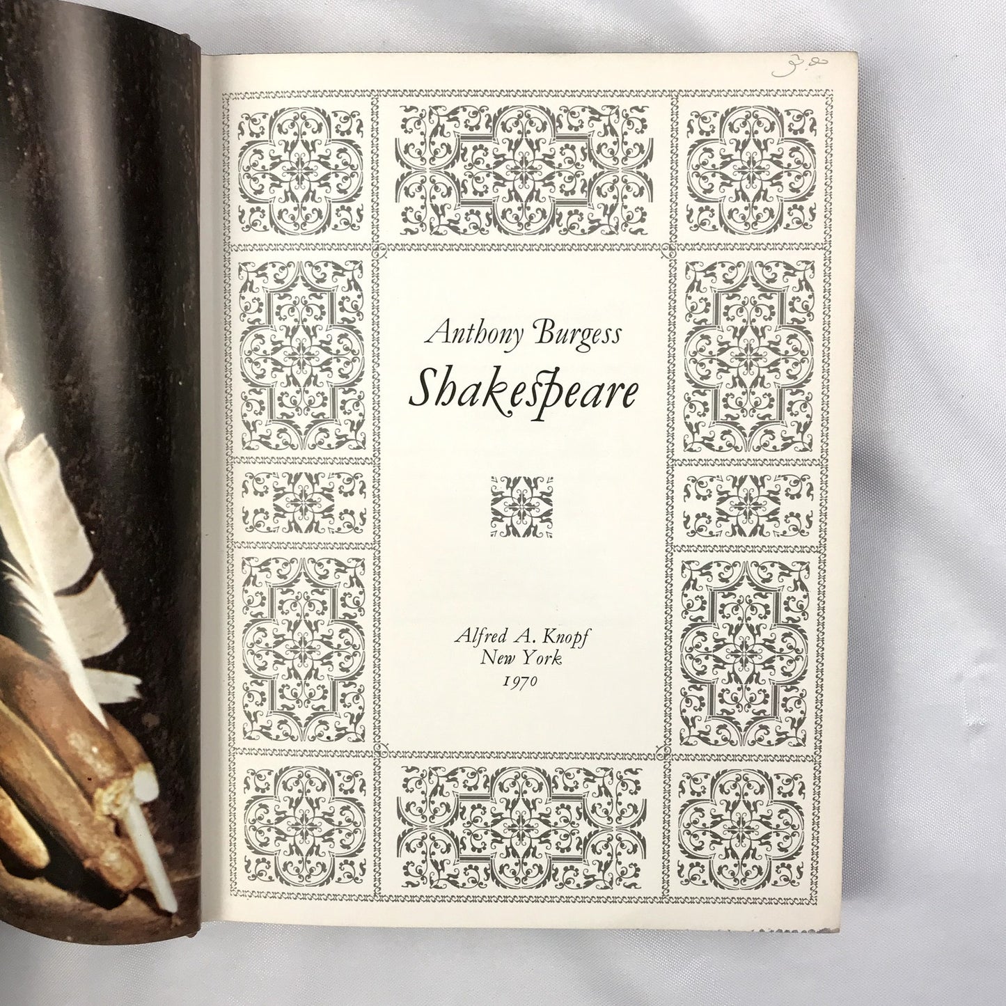 Anthony Burgess Shakespeare Hardcover Book First American Edition 1970