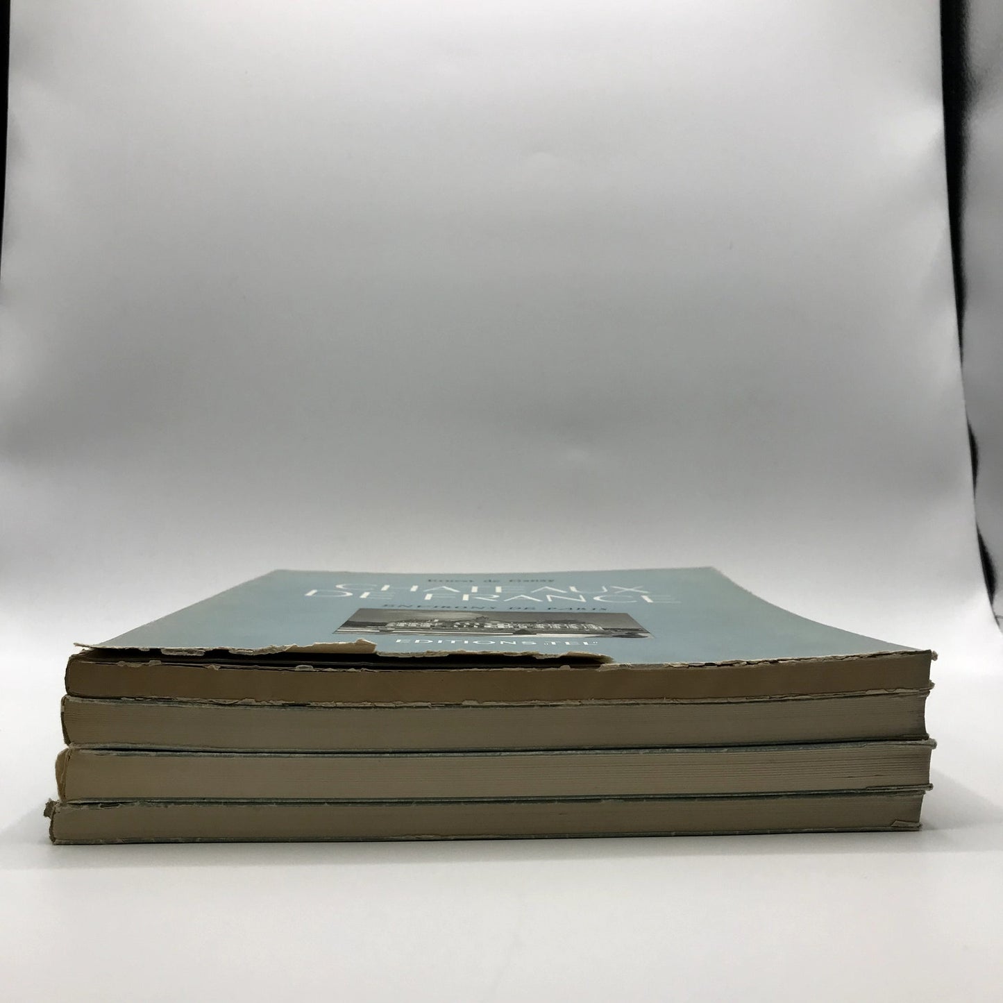 Complete 4 Volume Set of Chateaux De France Illustrated French Guide Books 1948