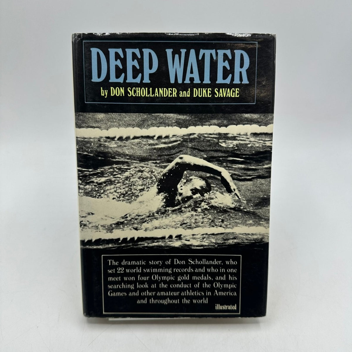 Deep Water Don Schollander Duke Savage SIGNED 1971 First Edition Olympic Sport