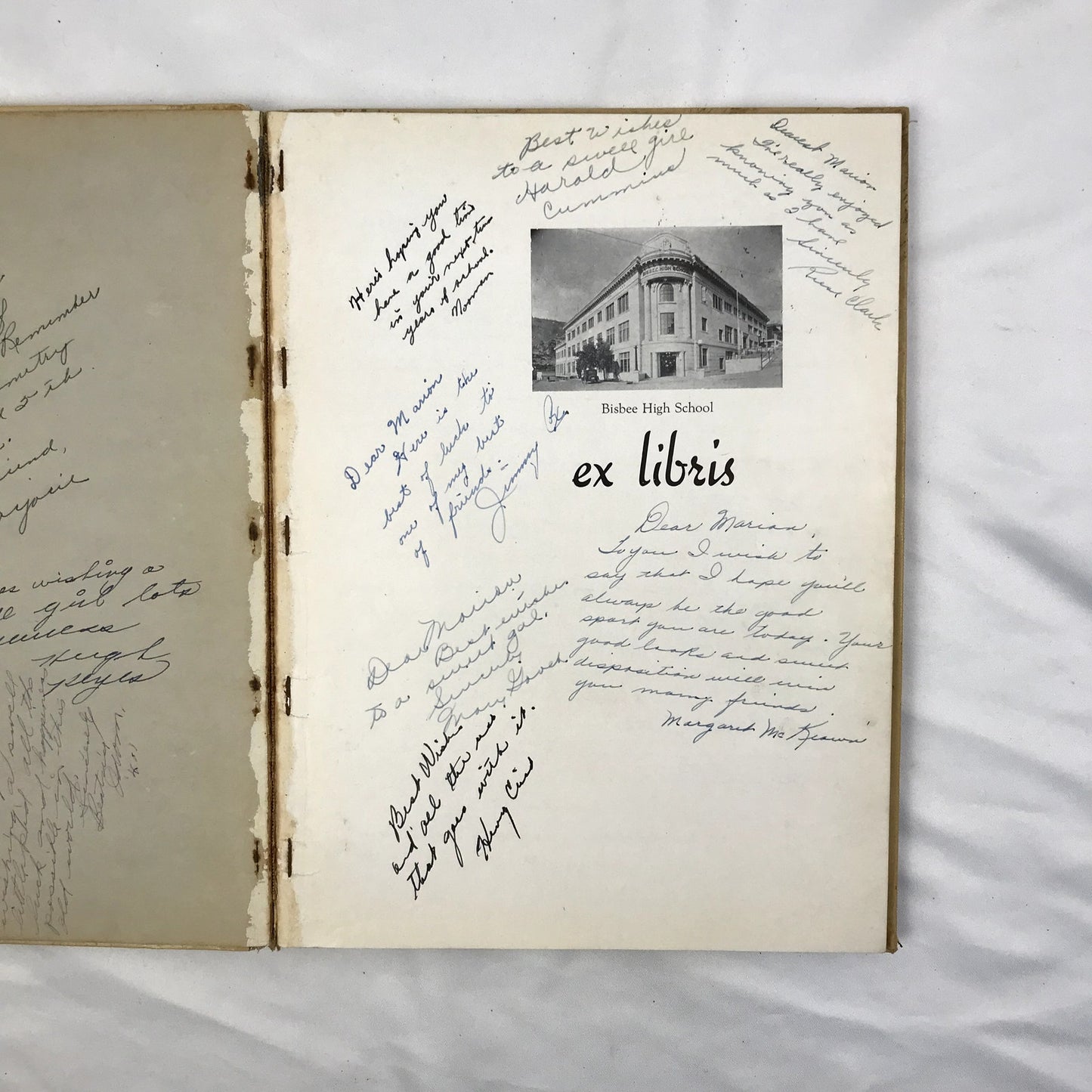 Bisbee High School Yearbook Arizona 1940 The Cuprite Hardcover Illustrated Book