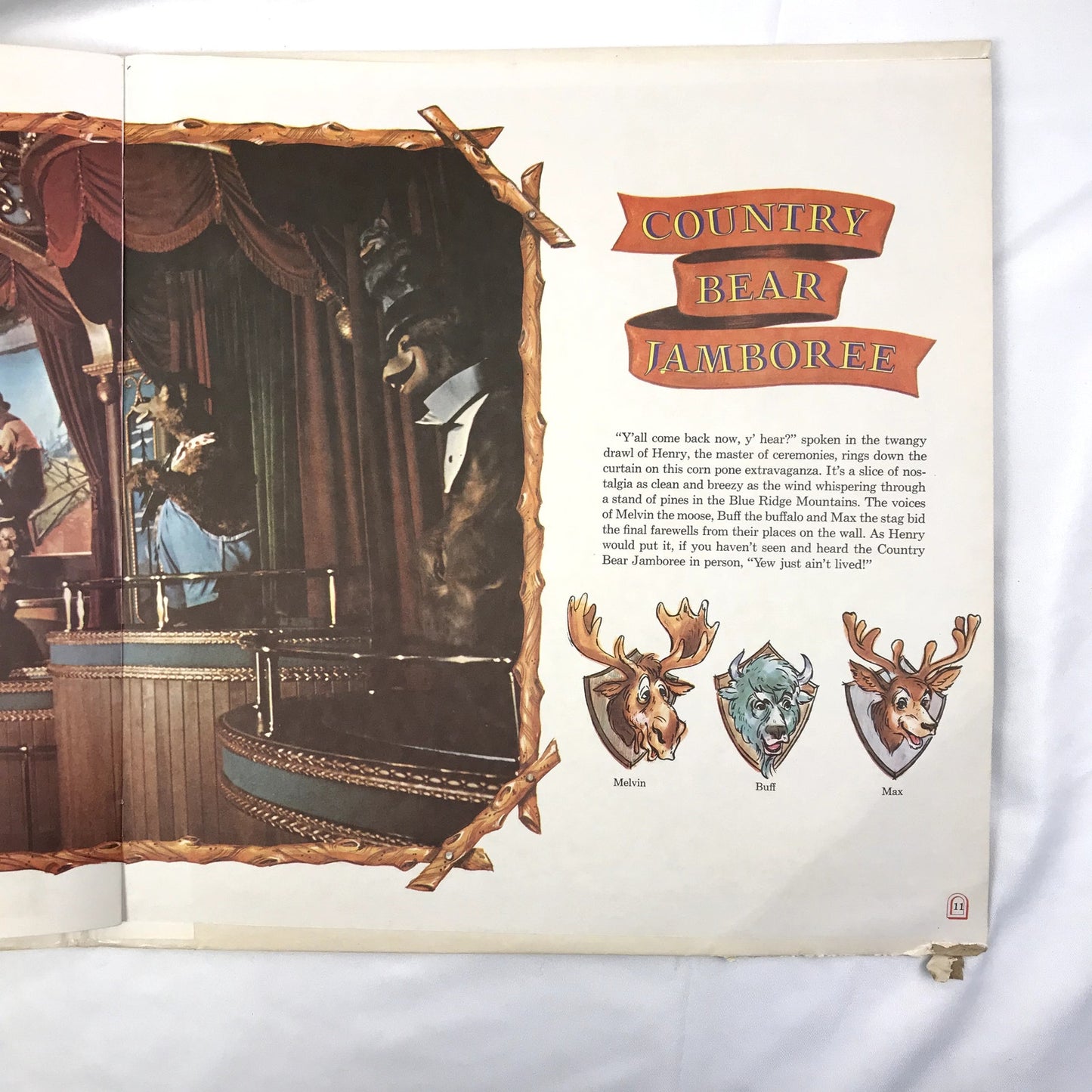 Original Soundtrack From Walt Disney World's Country Bear Jamboree LP Vinyl 1972