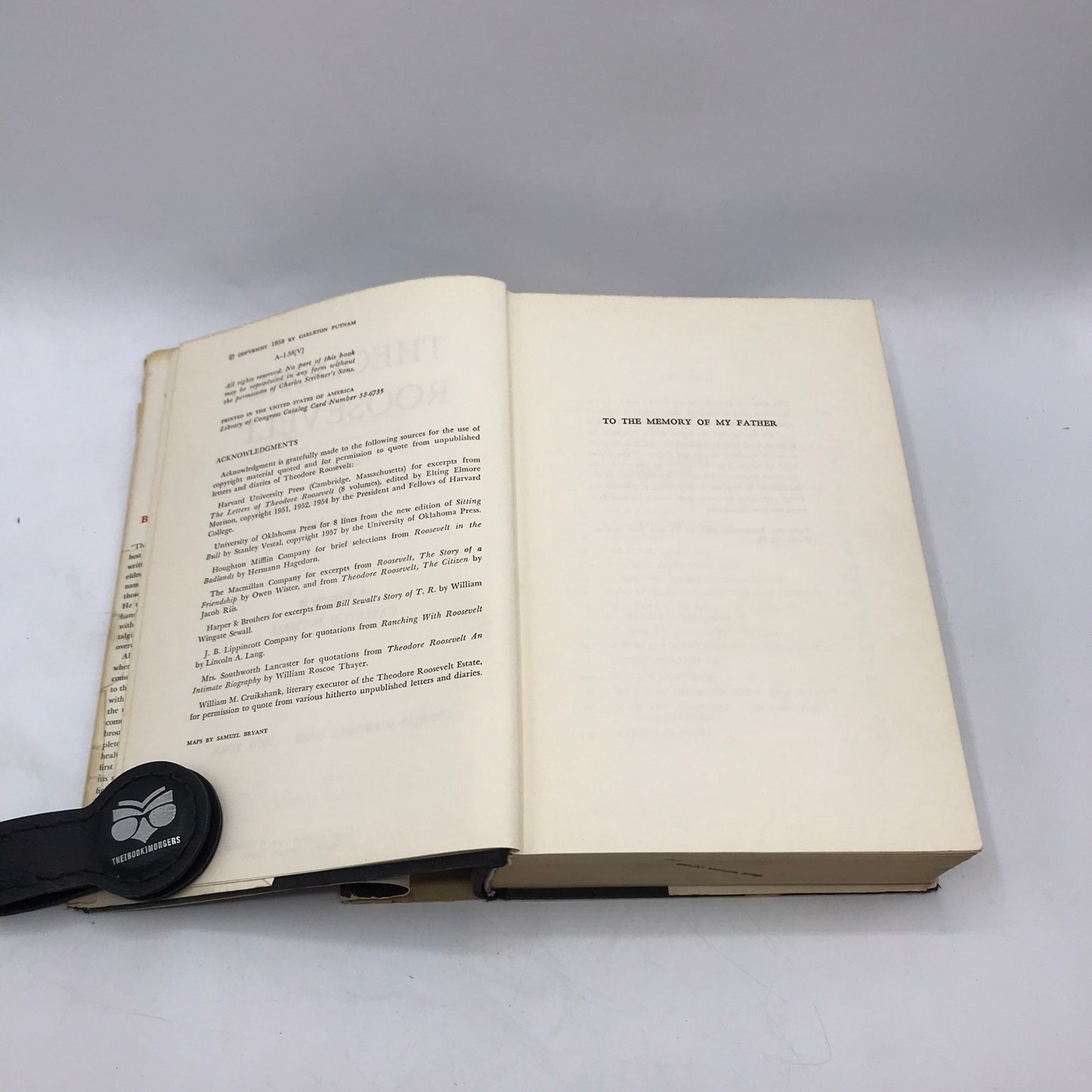 Theodore Roosevelt Vol 1 The Formative Years 1858-1886 Carleton Putnam Biography