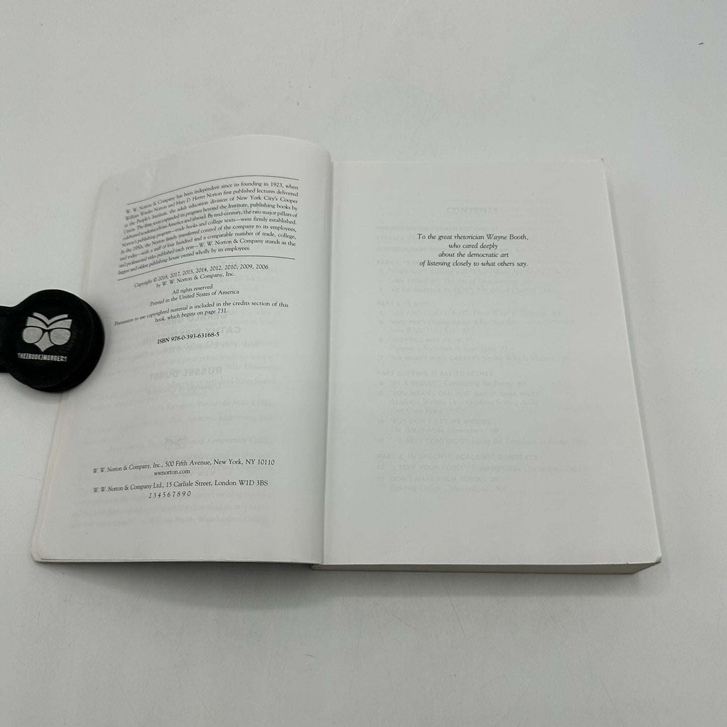 They Say I Say 4E with Readings Graff Birkenstein Durst Academic Writing