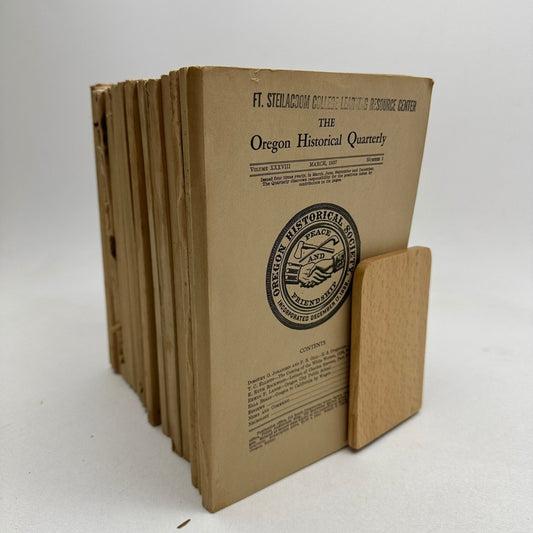 Oregon Historical Quarterly 1931-1937 Historical Society Journal 24 Periodicals