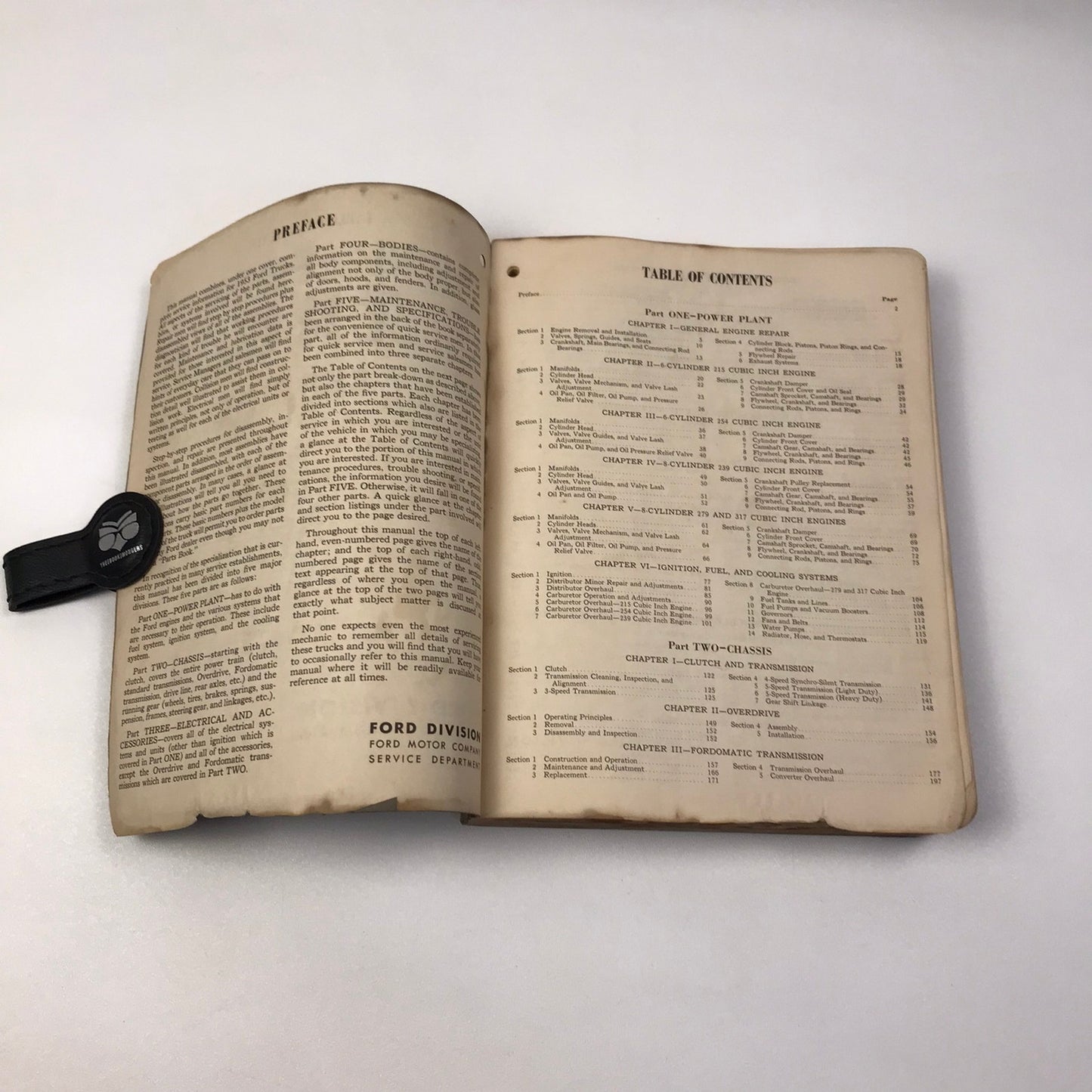 1953 Ford Truck Shop Manual OEM Automotive Engine Repair Maintenance Mechanics