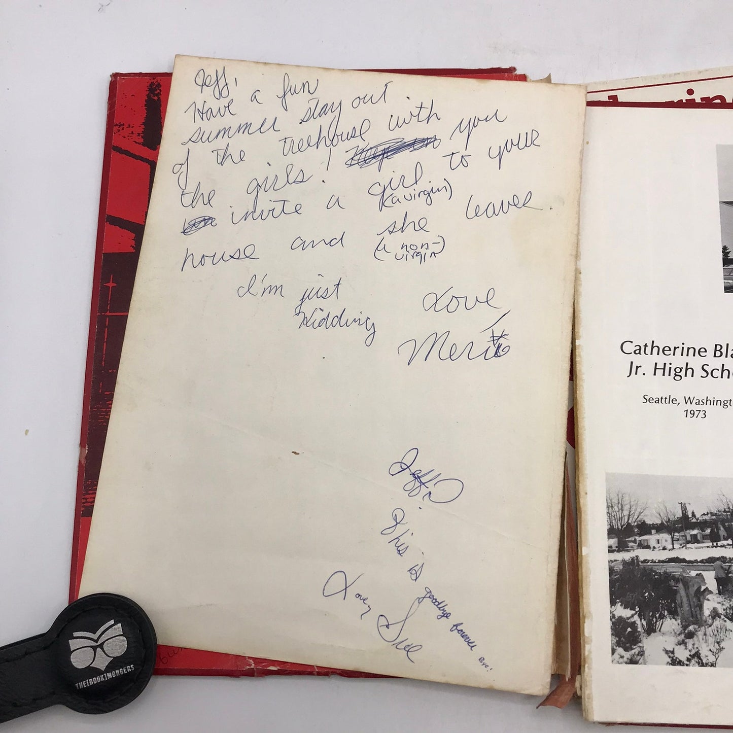 Catharine Blaine Jr High School Yearbooks 1973 1974 Seattle WA Local History