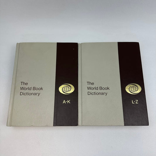 The World Book Dictionary Thorndike Barnhart 1976 2 Volume Set Reference