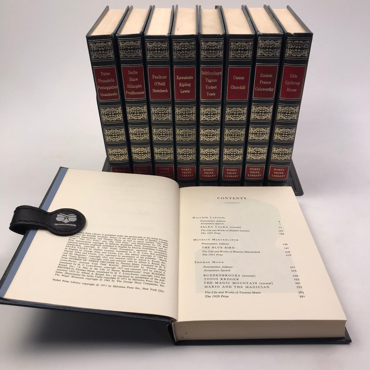 Nobel Prize Library Lot of 10 Vintage Illustrated Hardcovers Classic Literature