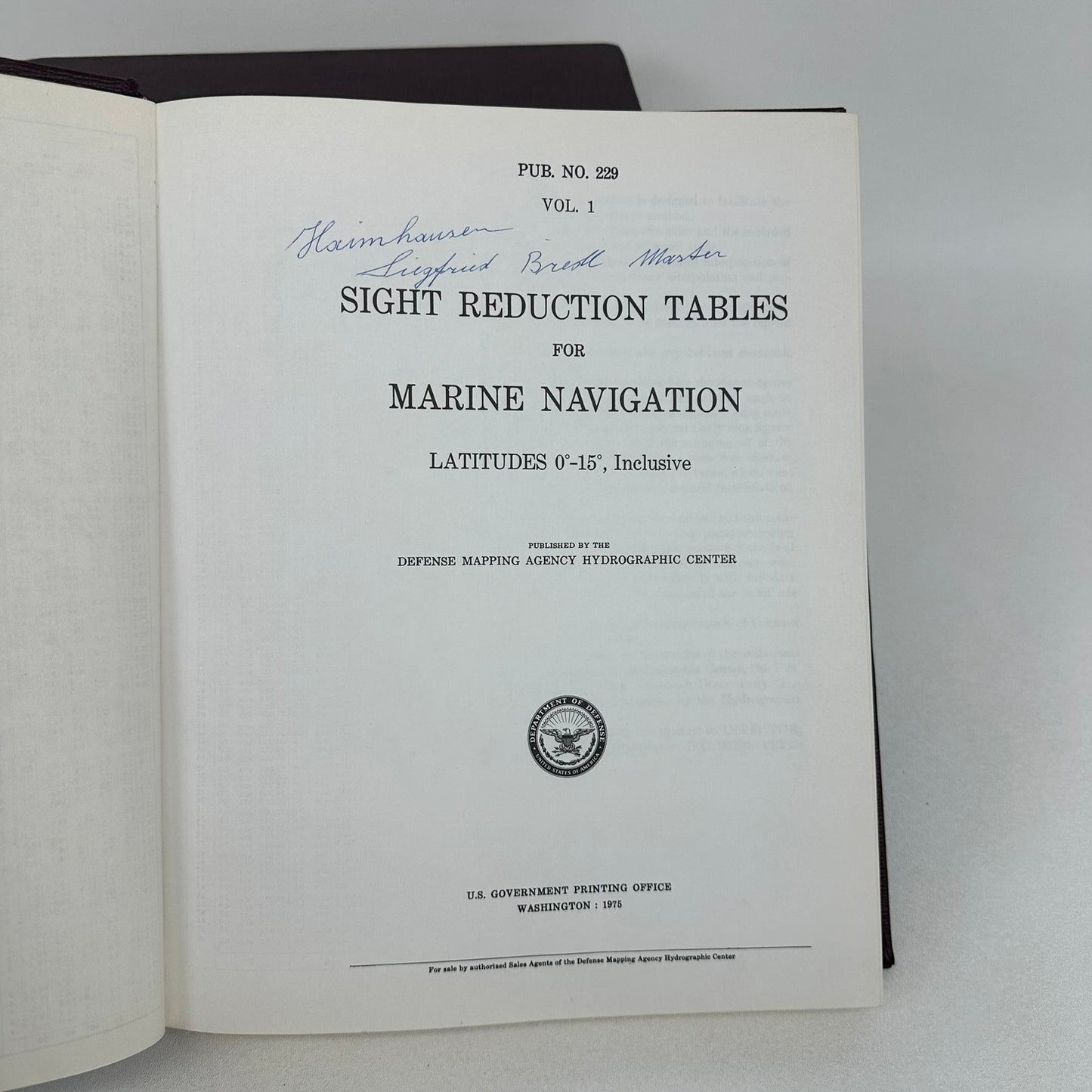 Sight Reduction Tables for Marine Navigation Complete 6 Volume Set Nautical Math