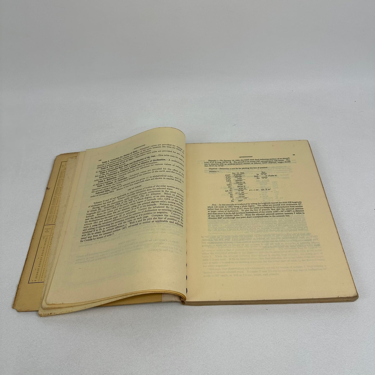 Sight Reduction Tables for Air Navigation Vol 2 Technical Manual 1963 Reprint