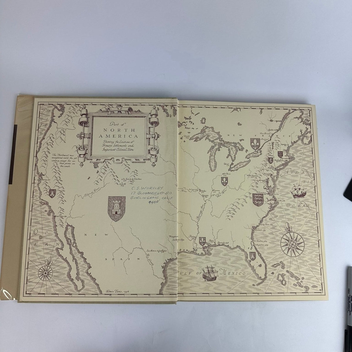 Colonial Living Edwin Tunis 1957 First Edition Illustrated Hardcover World Pub