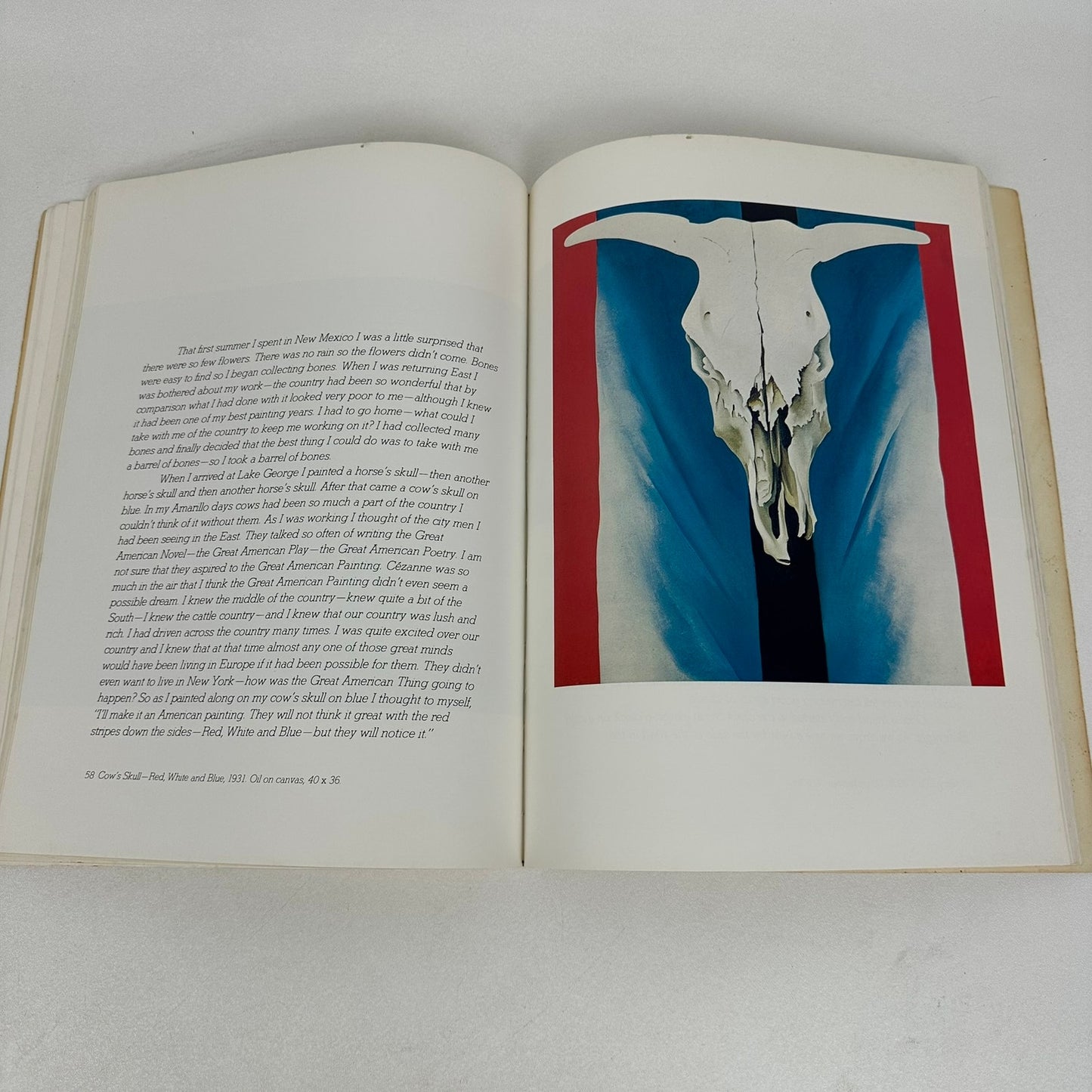 Georgia O Keeffe A Studio Book Autobiography Memoir Paintings Art History 1976