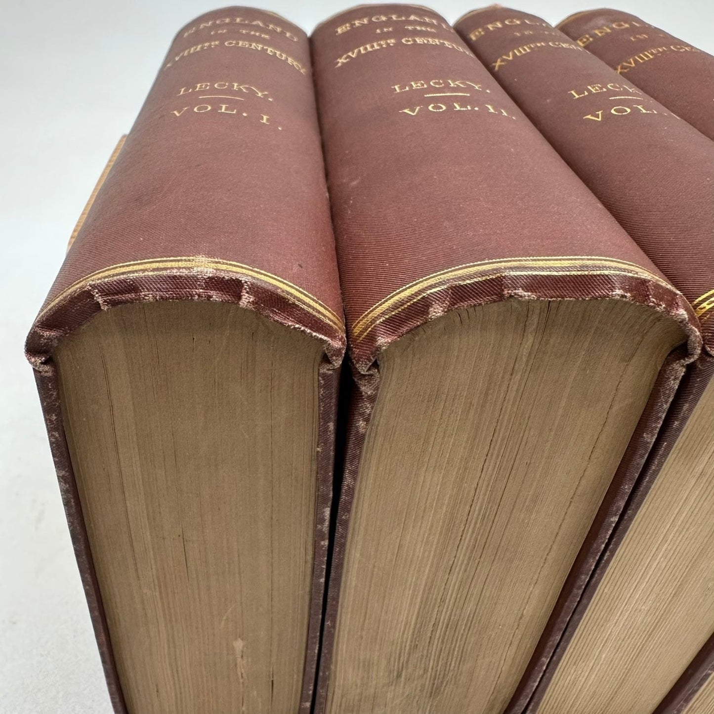England in the XVIIIth Century Lecky History 4 Volume Set British Empire 1878