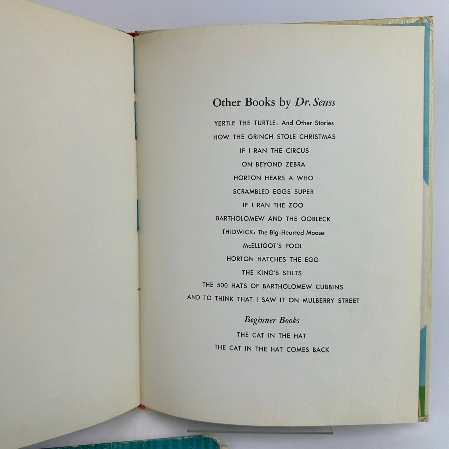 Happy Birthday To You! Dr Seuss 1959 First Edition Early Printing Random House