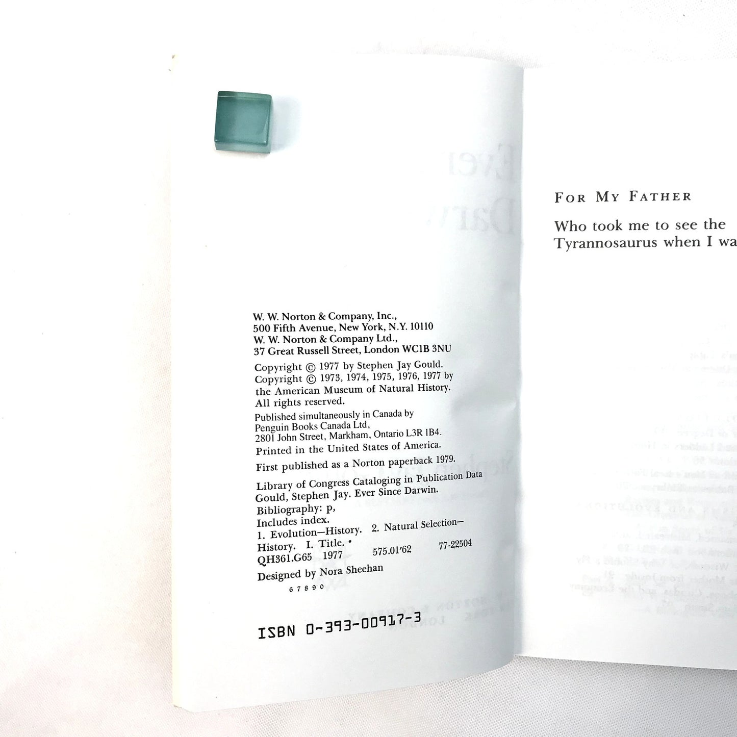 Ever Since Darwin: Reflections in Natural History Book by Stephen Jay Gould 1979