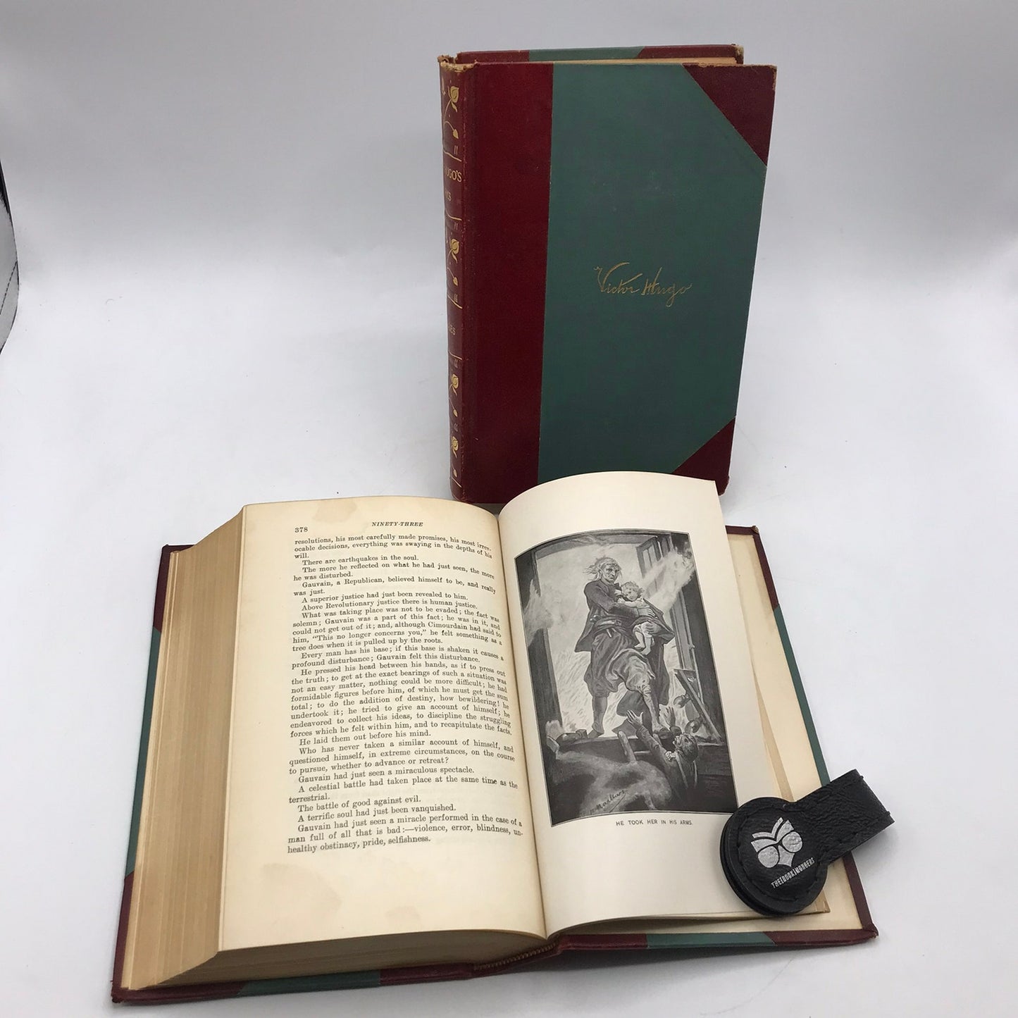 The Works of Victor Hugo Les Miserables 2 Vol Hardcover Book Set 1887 Kelmscott