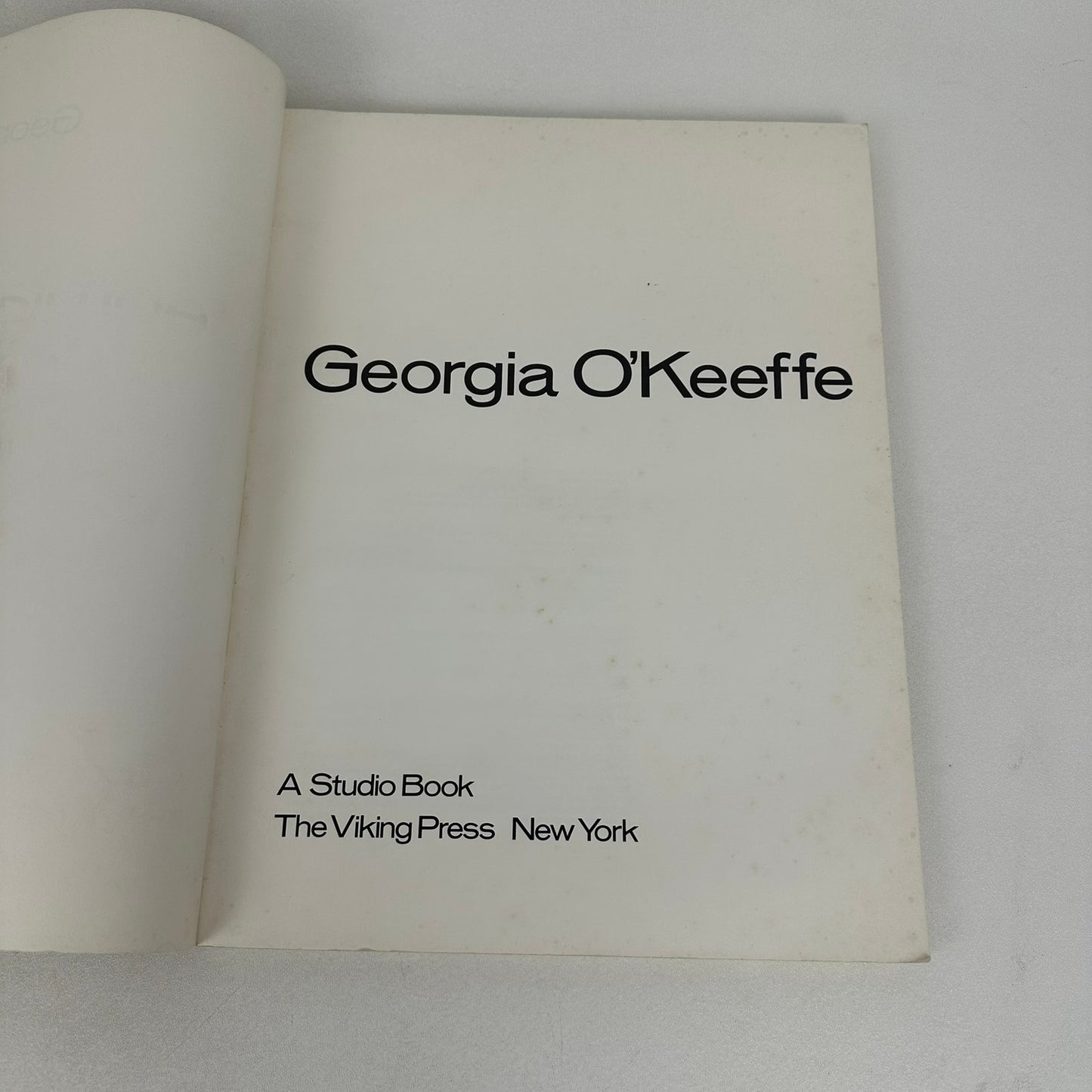 Georgia O Keeffe A Studio Book Autobiography Memoir Paintings Art History 1976