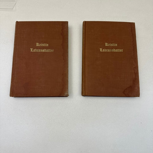 Kristin Lavransdatter Sigrid Undset 1946 2 Vol Set Alfred A. Knopf Vintage