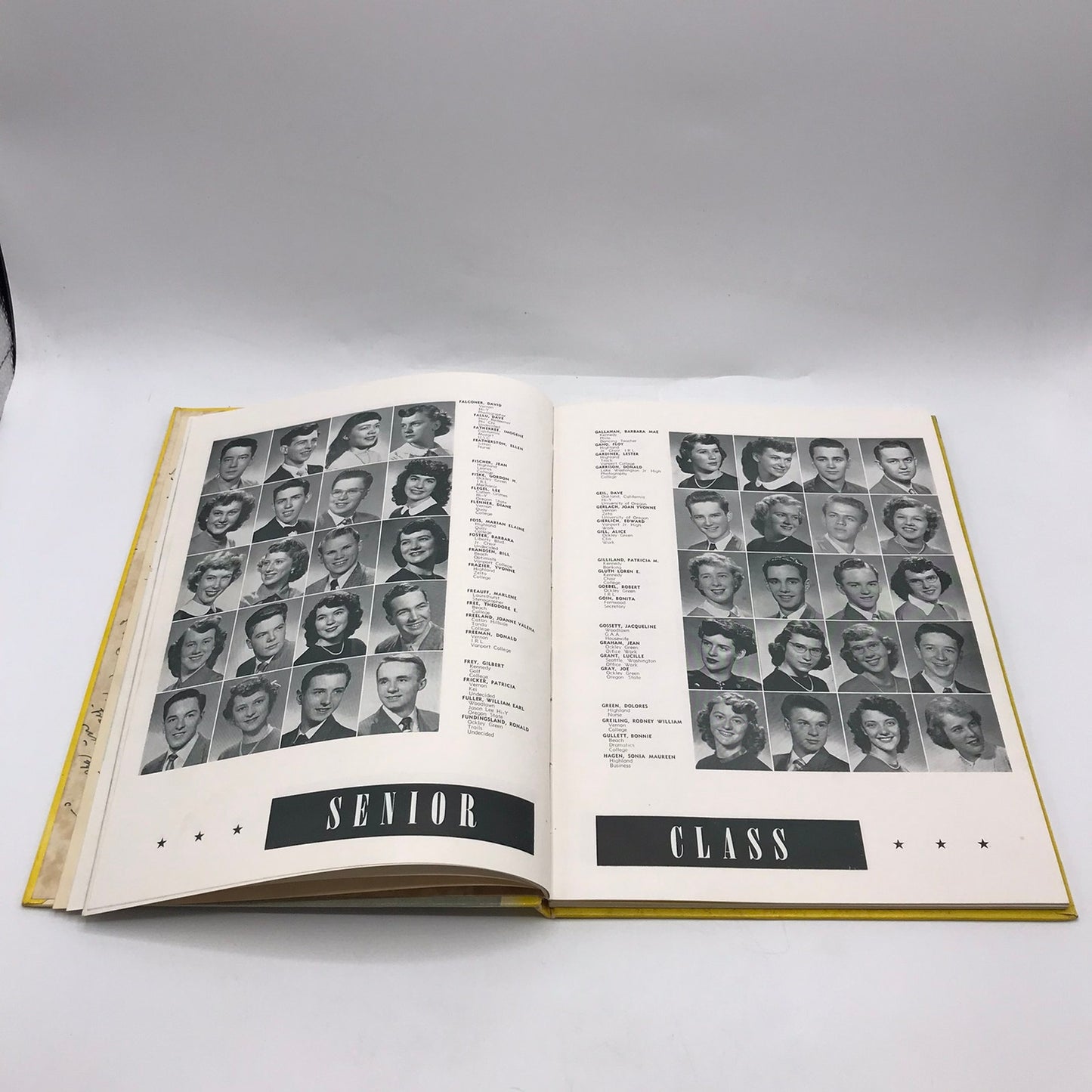 Spectrum Class of 1950 Jefferson High School Yearbook Portland Oregon Genealogy