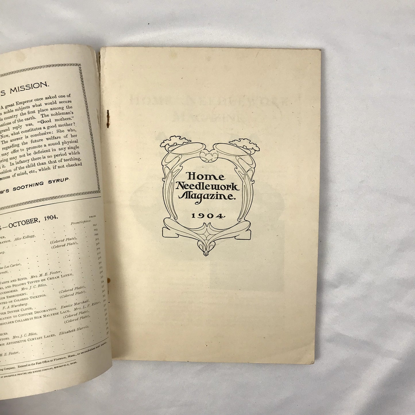 Home Needlework Vol. VI #4 Quarterly Magazine Florence Publishing Company 1904