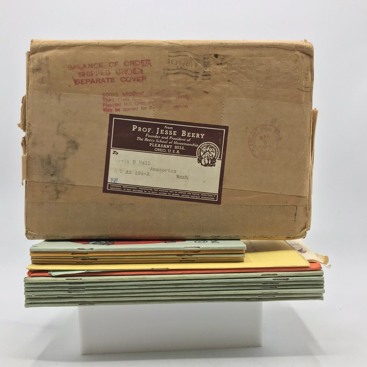 Prof Beerys Illustrated Course in Horse Training Saddle-Horse Instructions Lot