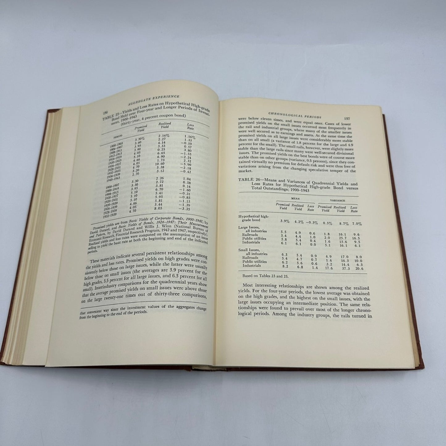Corporate Bond Quality Investor Experience Hickman 1958 First Edition Princeton