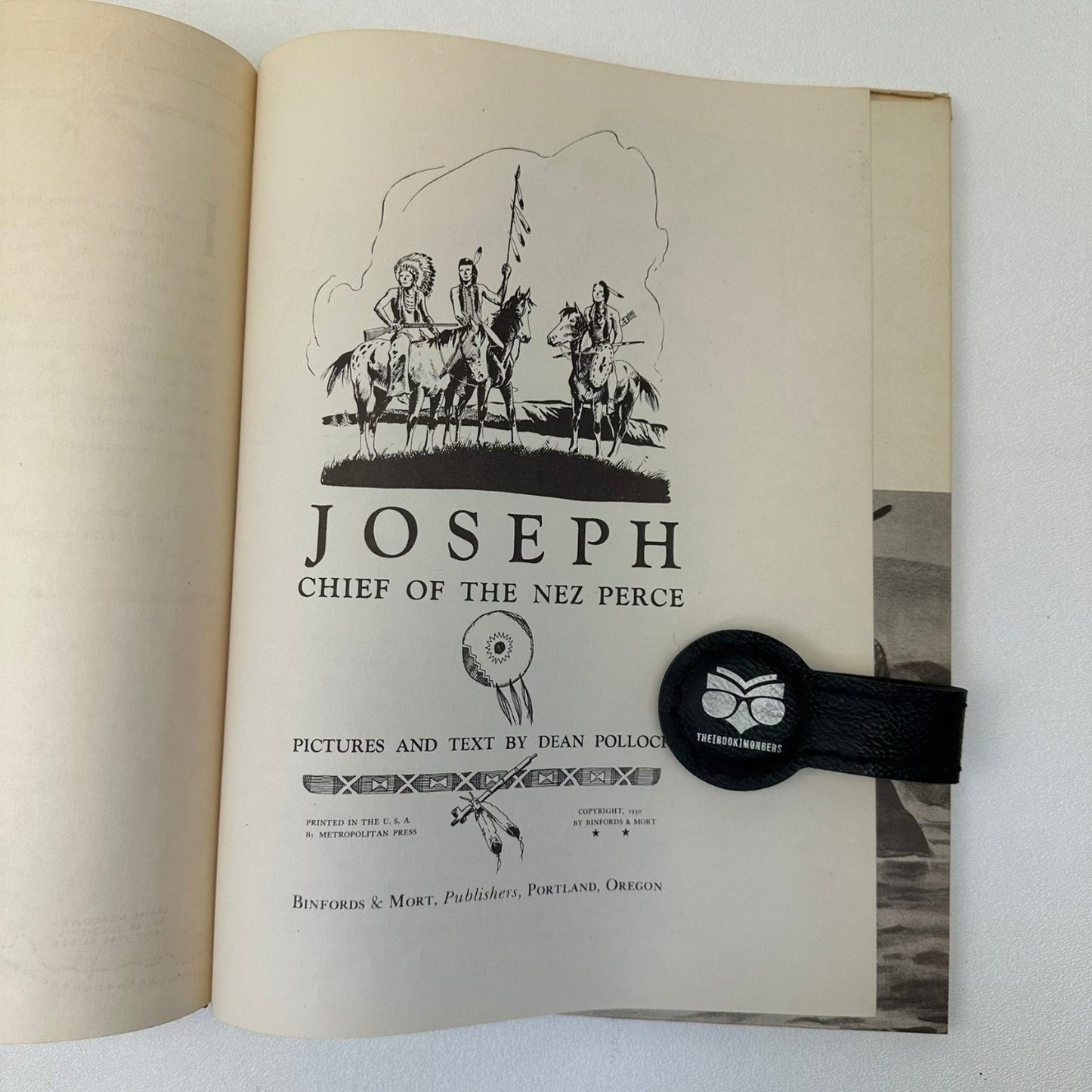 Joseph Chief of Nez Perce Dean Pollock 1950 Illustrated Binford & Mort Native