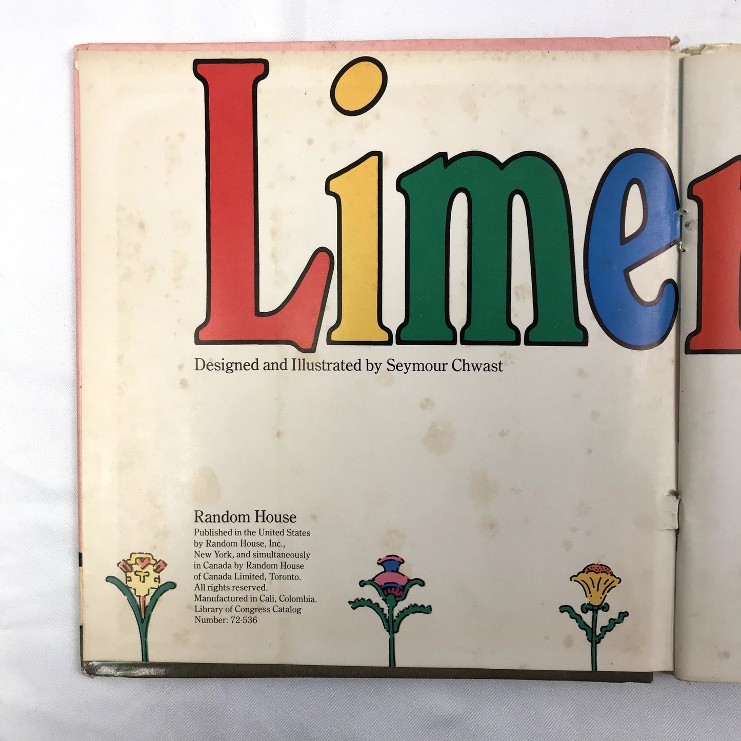 The Flip Flap Limerickricks A Push Pin Book Hardcover by Seymour Chwast 1972