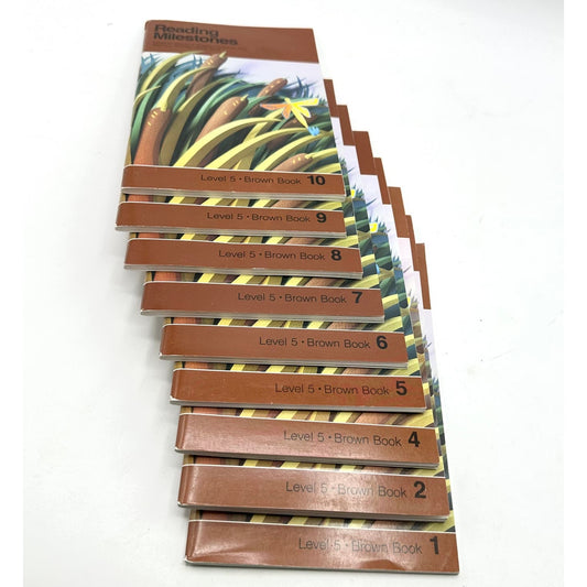 Reading Milestones 2nd Edition Level 5 Brown Books Paperback (Missing Book 3)