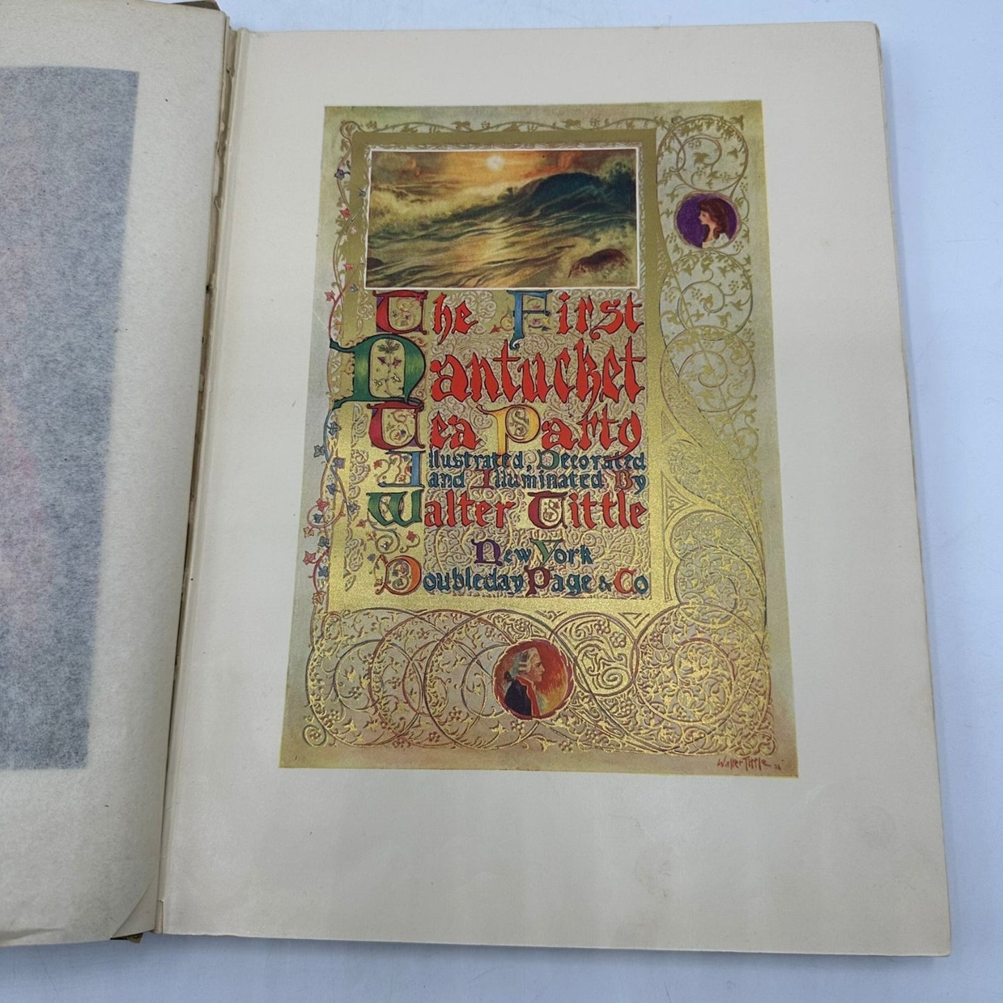 The First Nantucket Tea Party Walter Little 1907 Illustrated First Edition