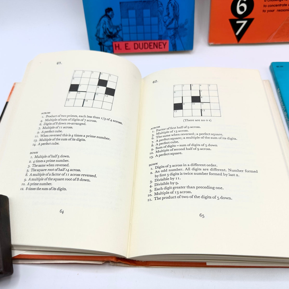 Puzzle and Crossword Books Lot of 10 Various Vintage Unused Paperbacks (1 HC)