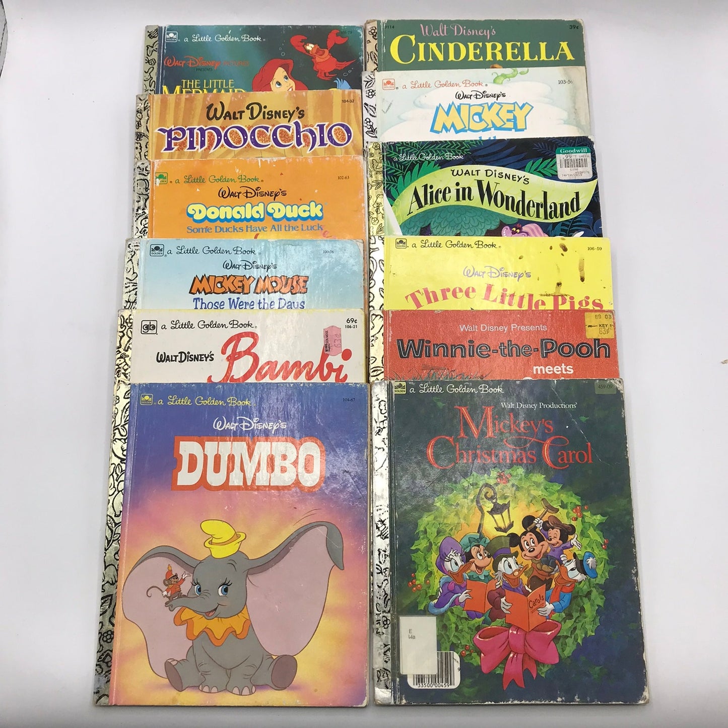 Walt Disney Little Golden Books Lot of 40 Childrens Fairy Tale Fantasy Adventure