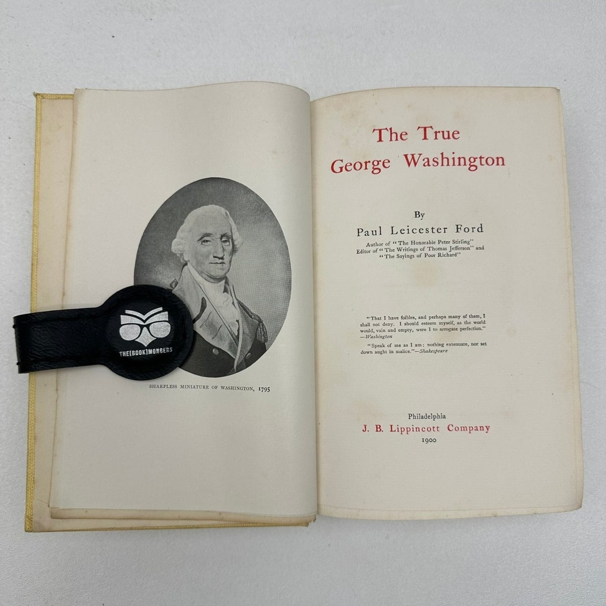 The True George Washington Paul Leicester Ford 1900 Eighth Edition Biography