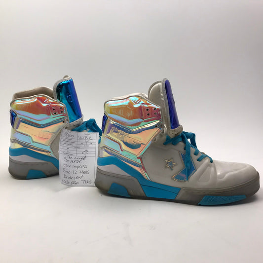 Converse ERX Impress Hi Iridescent Men's Sneakers 12 Bold Jade Gnarly Blue Shoes