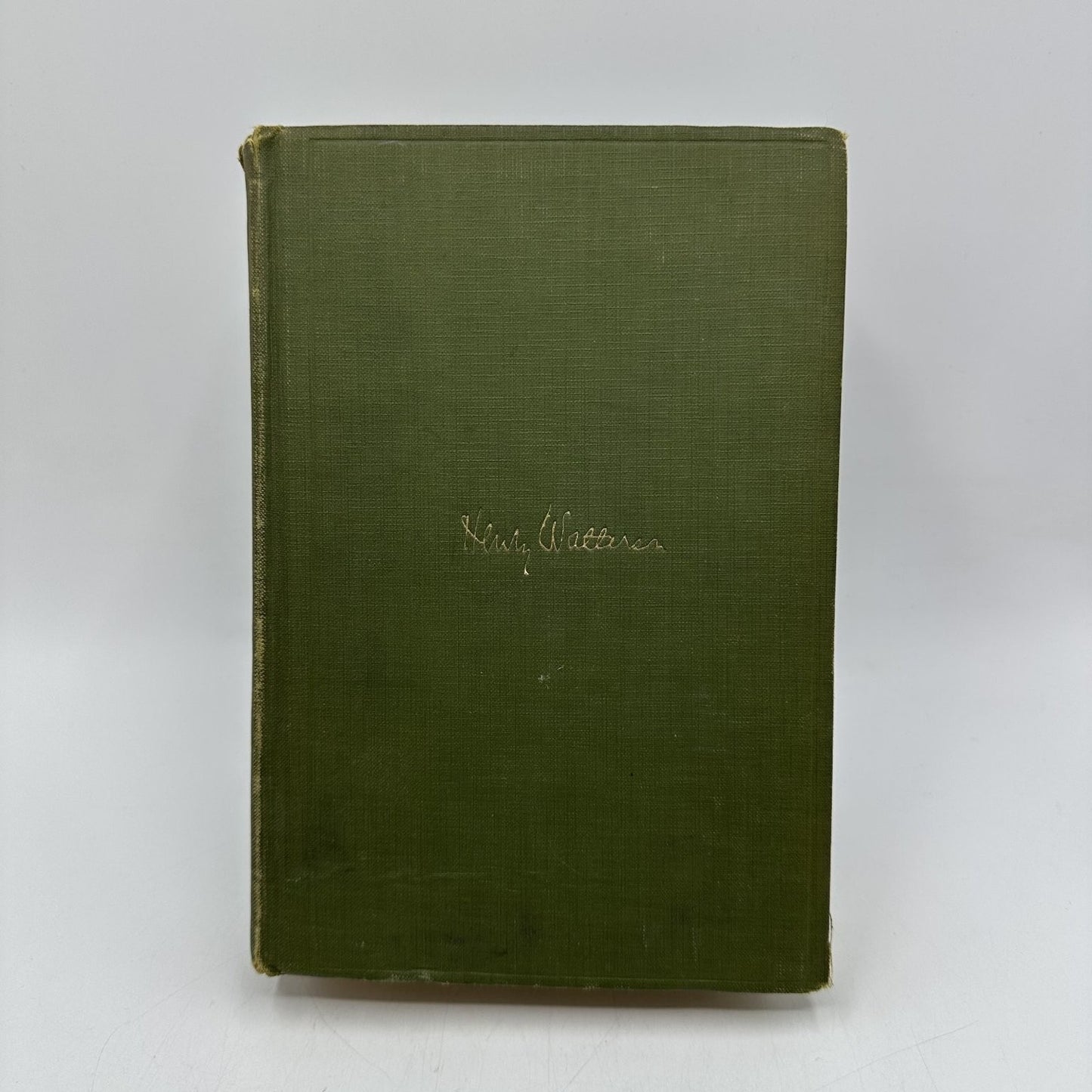 Marse Henry Henry Watterson 1919 Autobiography Vintage George H. Doran Co.VOL 1